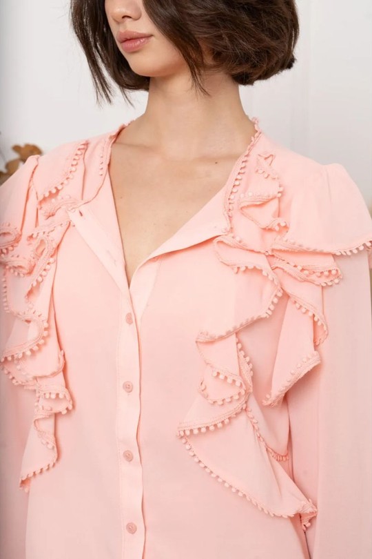 Chemises Femme Jaune clair KILKY DP011 Efashion Paris