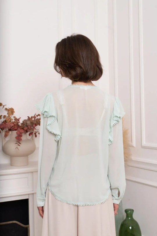 Chemises Femme Jaune clair KILKY DP011 Efashion Paris