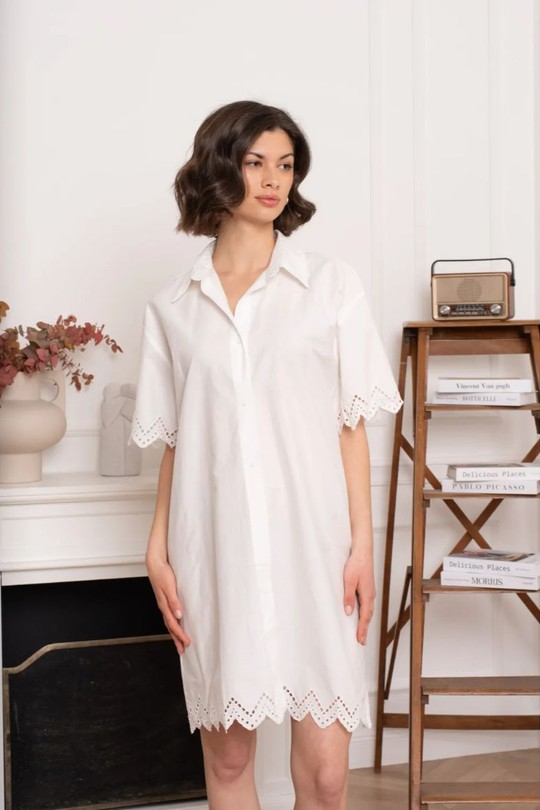 Robes courtes Femme Blanc KILKY JP3610 Efashion Paris