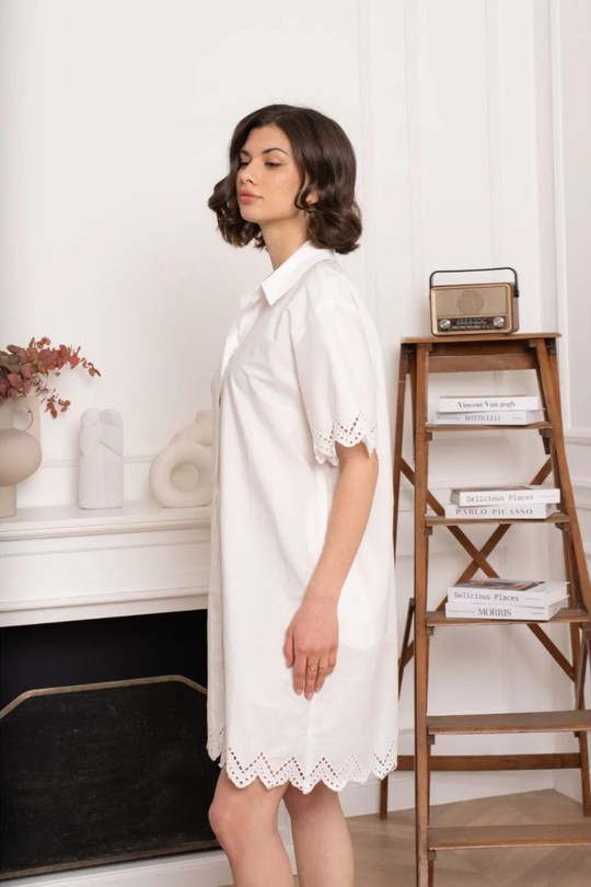 Robes courtes Femme Blanc KILKY JP3610 Efashion Paris