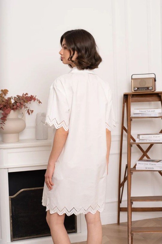 Robes courtes Femme Blanc KILKY JP3610 Efashion Paris
