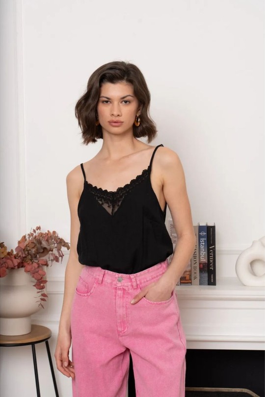 Débardeurs Femme Noir KILKY JP3632 Efashion Paris