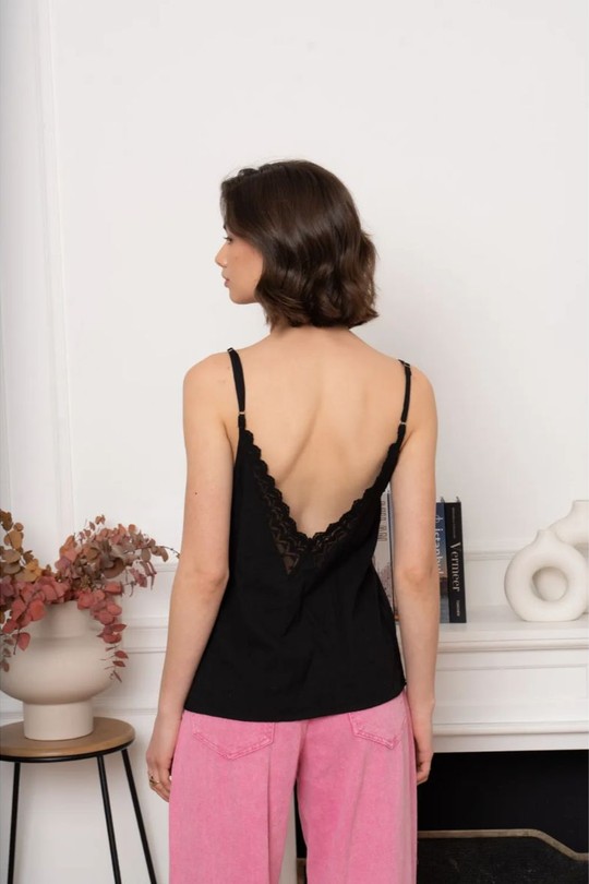 Débardeurs Femme Noir KILKY JP3632 Efashion Paris