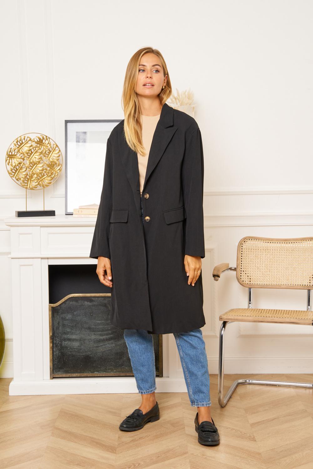 Abrigos Mujer Black KILKY 2762 #c Efashion Paris