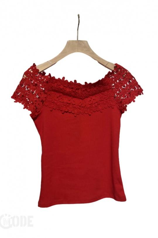 Tops Femme Rouge CM MODE 8219 Efashion Paris