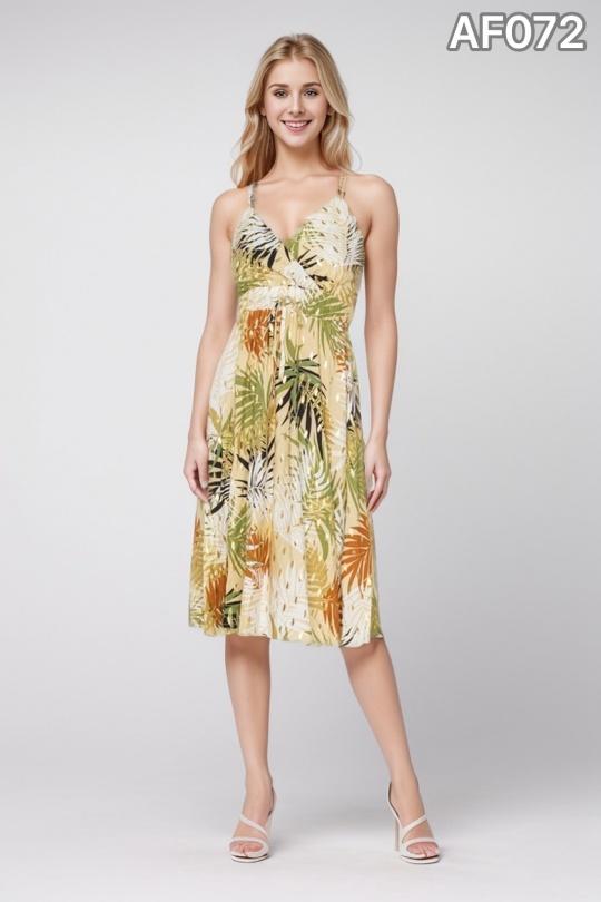 Short dresses Women Yellow CM MODE AF072 Efashion Paris