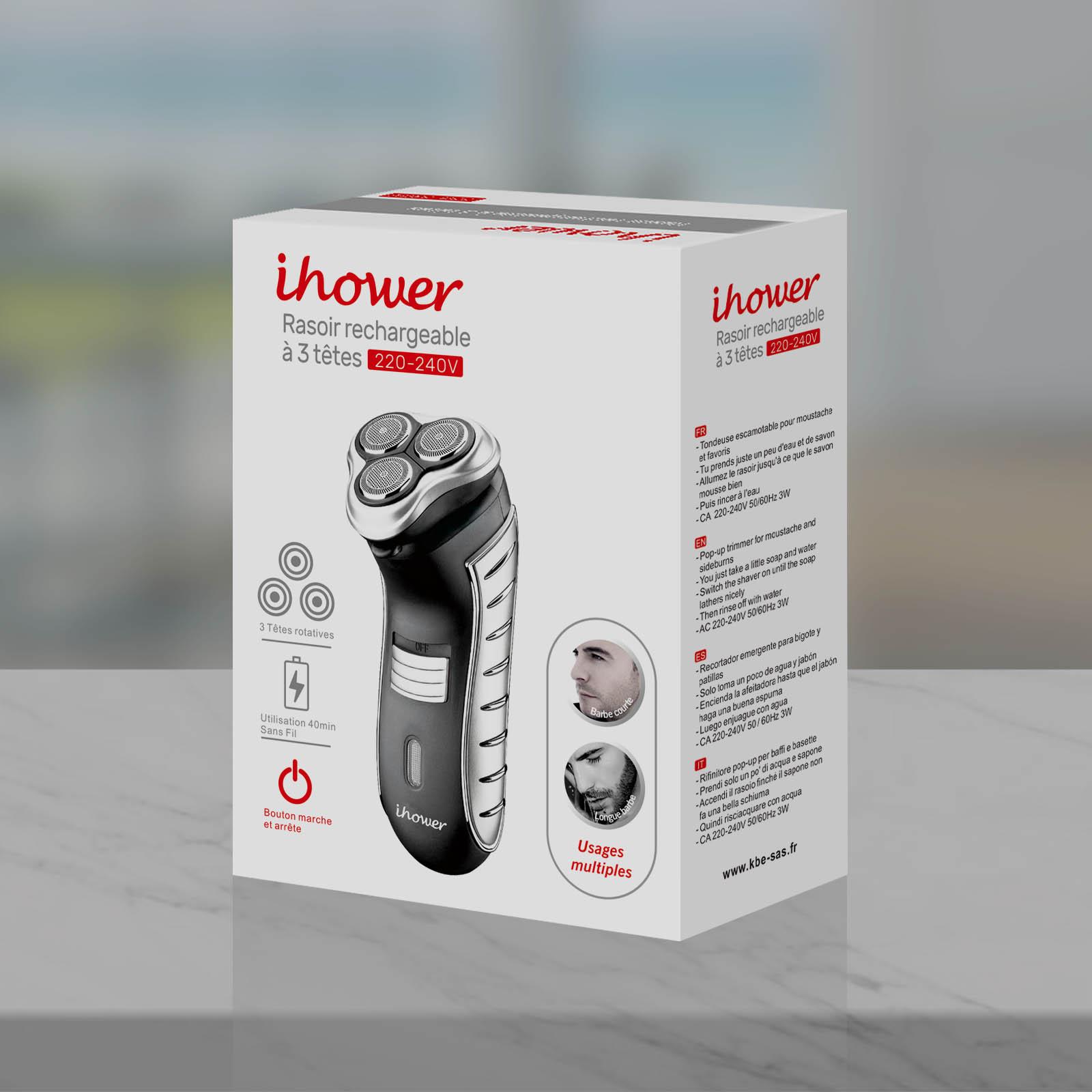 Razor/ Epilator House Silver iHOWER W610 #c Efashion Paris