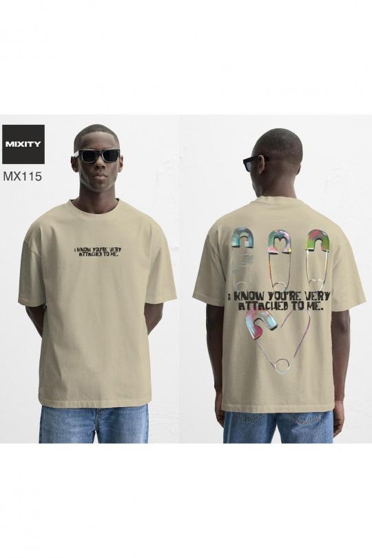 T-shirts Homme Beige MAX8 MX-115 Efashion Paris
