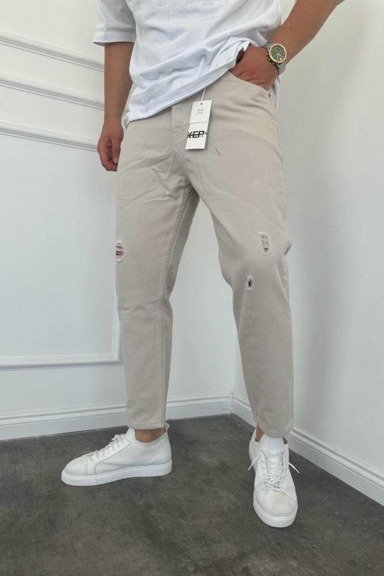 Jeans Uomo Beige MAX8 K474 Efashion Paris