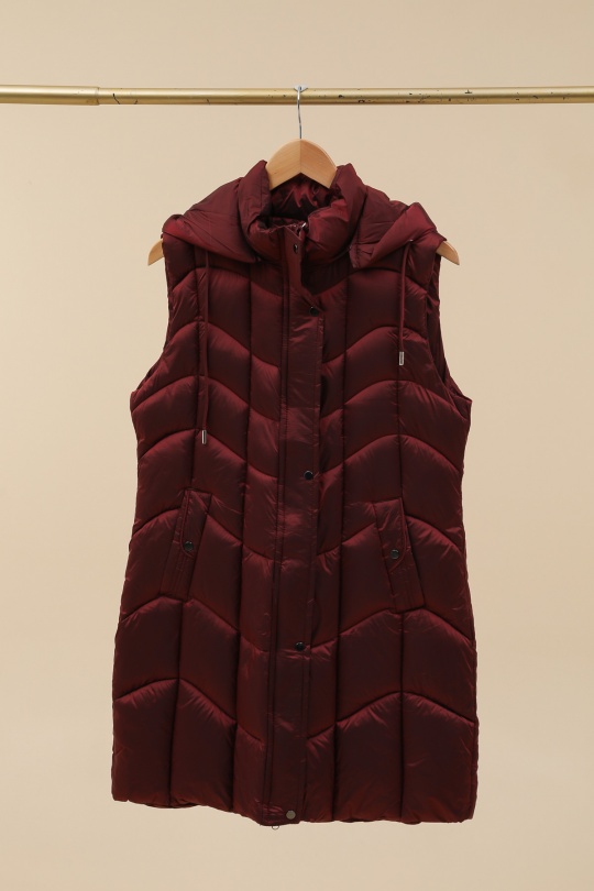 Down jackets Women Burgundy Charmod DS7586 Efashion Paris