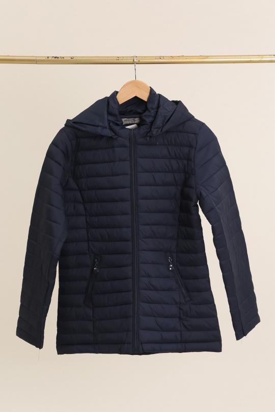 Chaquetas de plumón Mujer Blue Charmod D22019 Efashion Paris