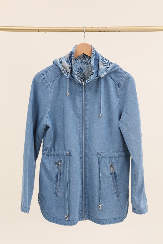 Jackets Women Light denim blue Charmod V9025 Efashion Paris