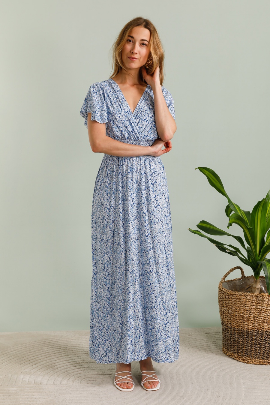 Maxi dresses Women Blue Charmod R2813 #c Efashion Paris