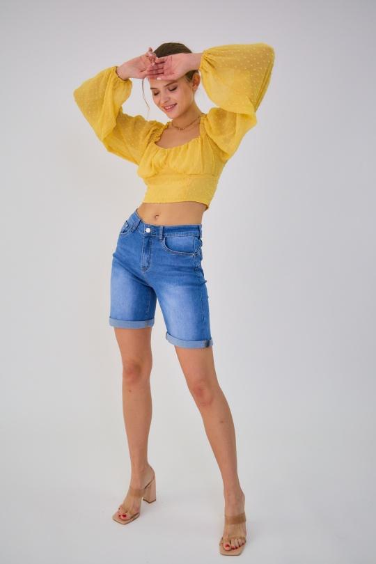 Shorts Donna Blue ANA & LUCY ALM1627 Efashion Paris