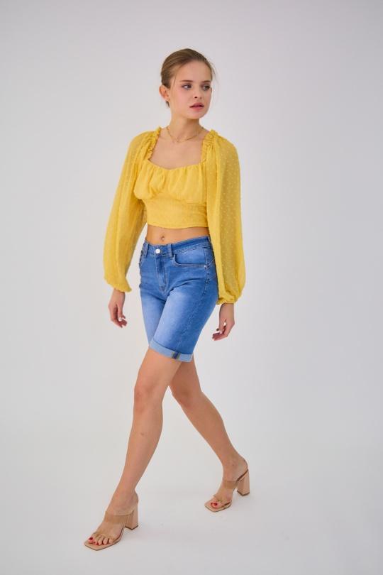 Shorts Donna Blue ANA & LUCY ALM1627 Efashion Paris