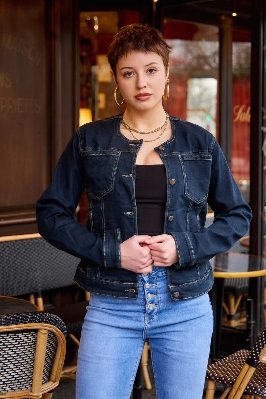 Jackets Women Navy blue ANA & LUCY ALM1705* Efashion Paris