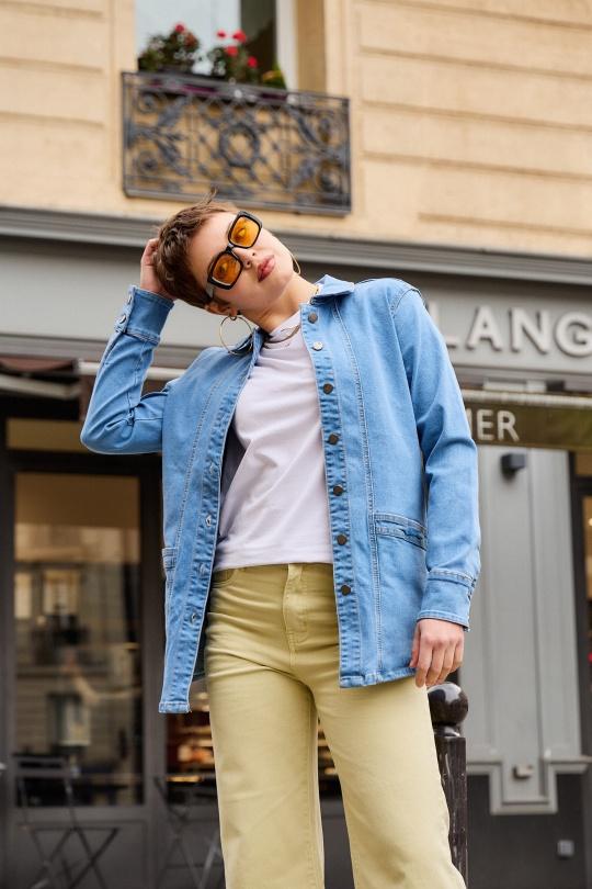 Vestes  Femme Bleu foncé ANA & LUCY ALB1713* Efashion Paris