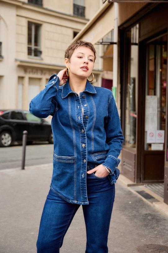 Vestes  Femme Bleu foncé ANA & LUCY ALB1713* Efashion Paris