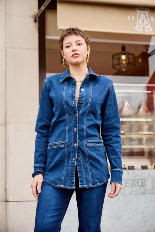 Vestes  Femme Bleu foncé ANA & LUCY ALB1713* Efashion Paris