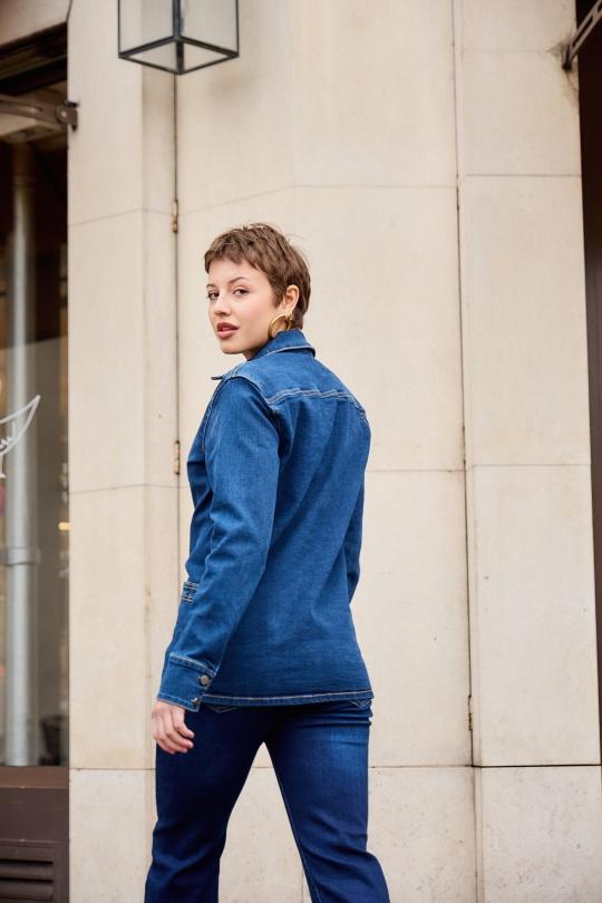 Vestes  Femme Bleu foncé ANA & LUCY ALB1713* Efashion Paris