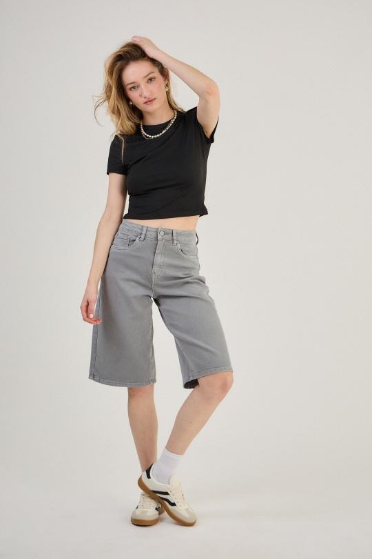 Shorts Femme Noir ANA & LUCY H6985* ( BAGGY DAD ) Efashion Paris