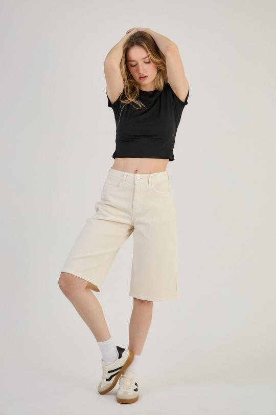 Shorts Femme Noir ANA & LUCY H6985* ( BAGGY DAD ) Efashion Paris