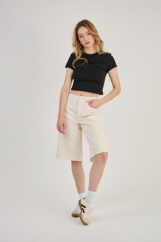 Shorts Femme Noir ANA & LUCY H6985* ( BAGGY DAD ) Efashion Paris