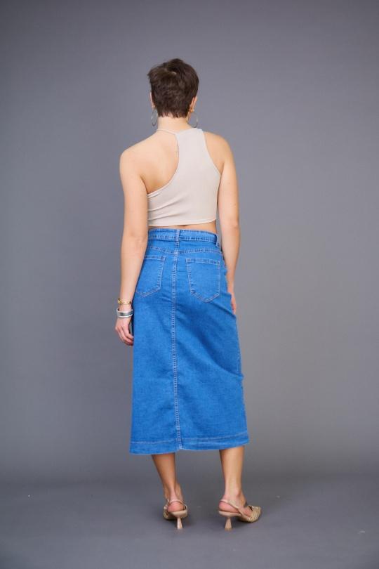 Jupes Femme Bleu ciel ANA & LUCY ALH1698* Efashion Paris