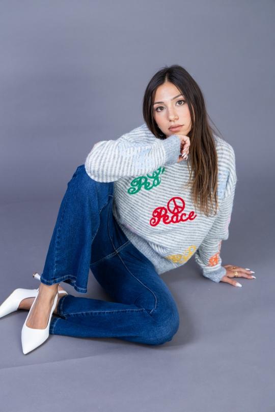 Jeans Femme Bleu / Bleu foncé ANA & LUCY ALH1719 Efashion Paris