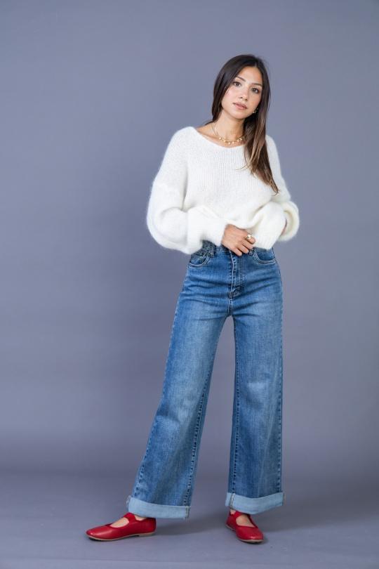 Jeans Femme Gris clair ANA & LUCY H6995 Efashion Paris