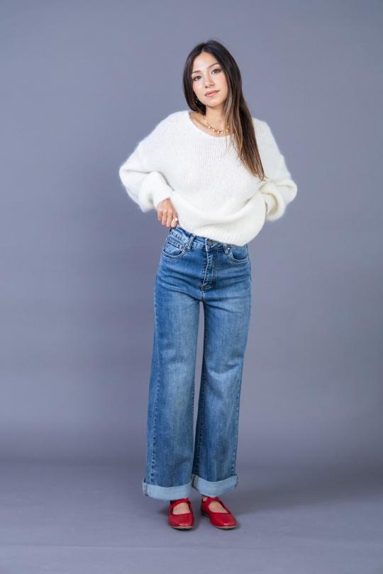 Jeans Femme Gris clair ANA & LUCY H6995 Efashion Paris