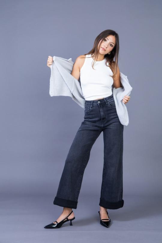 Jeans Femme Gris clair ANA & LUCY H6995 Efashion Paris