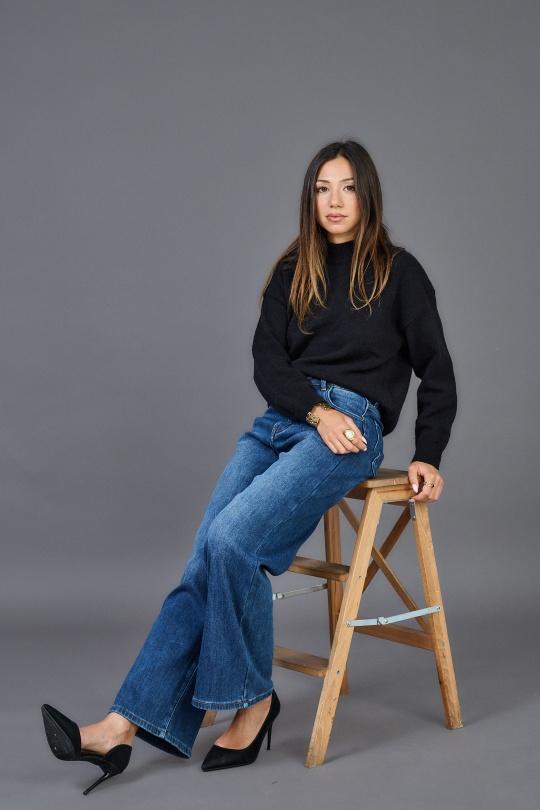 Jeans Femme Bleu foncé ANA & LUCY H6994 Efashion Paris