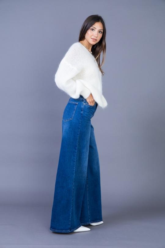 Jeans Femme Bleu foncé ANA & LUCY E6993-PALAZZO Efashion Paris