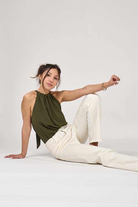 Pantalons Femme Kaki ANA & LUCY PH7100 - Elise Efashion Paris