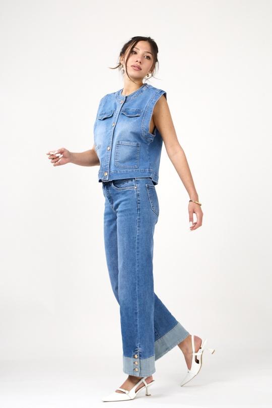 Jeans Femme Bleu foncé ANA & LUCY ALH1723 Efashion Paris