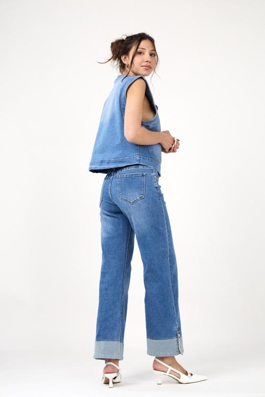 Jeans Femme Bleu foncé ANA & LUCY ALH1723 Efashion Paris