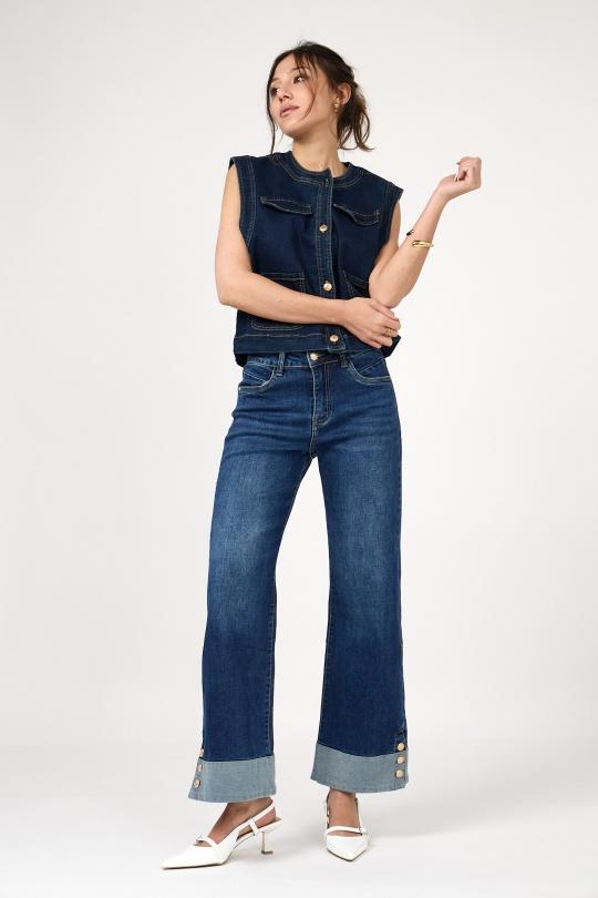 Jeans Femme Bleu foncé ANA & LUCY ALH1723 Efashion Paris