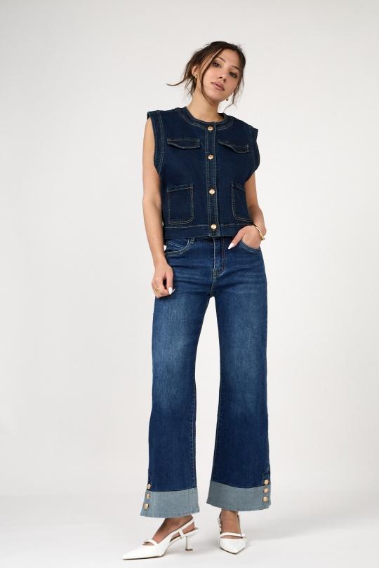 Jeans Femme Bleu foncé ANA & LUCY ALH1723 Efashion Paris