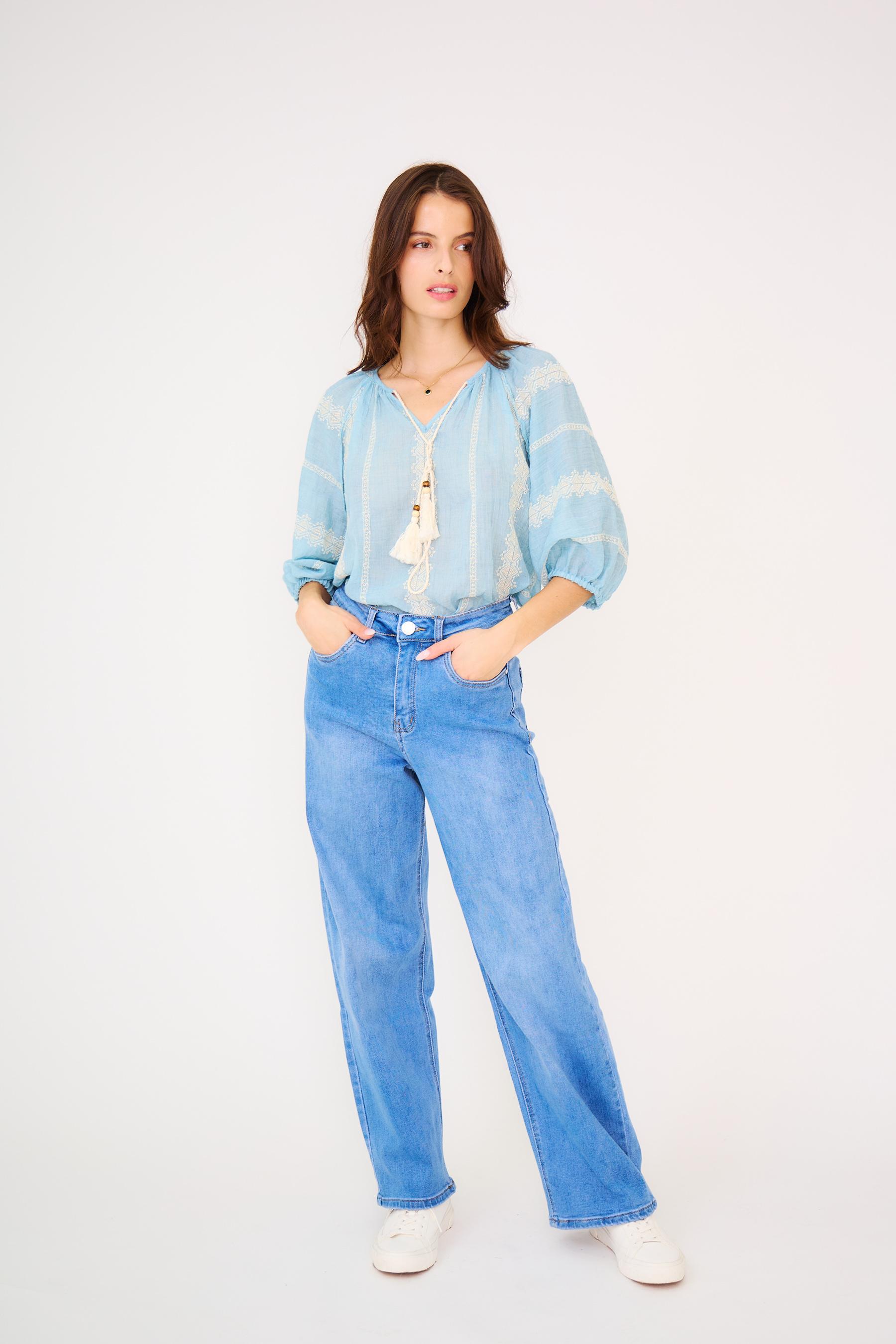 Jeans Femme Bleu ANA & LUCY ALH16 - BAGGY DAD 58/59/60/61/62/63 #c Efashion Paris