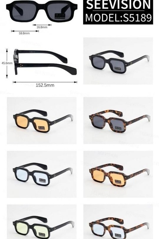 Gafas de sol Complementos Colores mixtos ATUVUE S5189 BOITE DE 12 PCS Efashion Paris