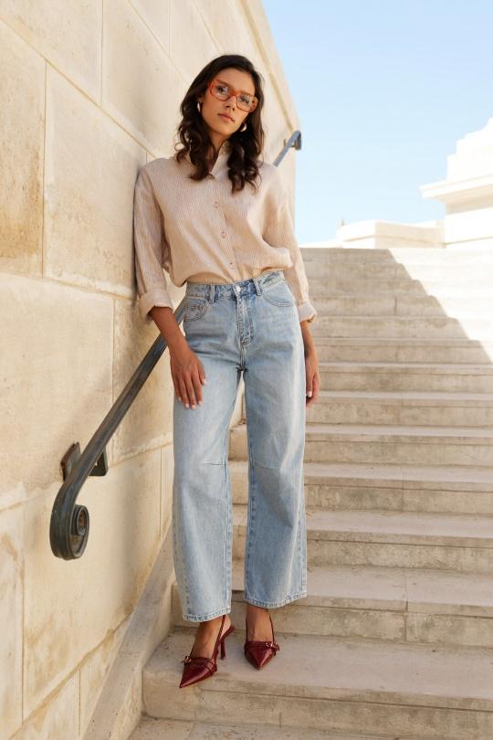 Vaqueros Mujer Light blue Oraije  JD615-C-# Efashion Paris