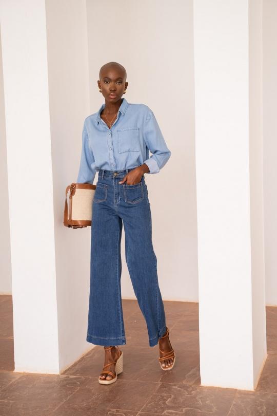 Jean Donna Dark blue Oraije  JD435-F-# Efashion Paris