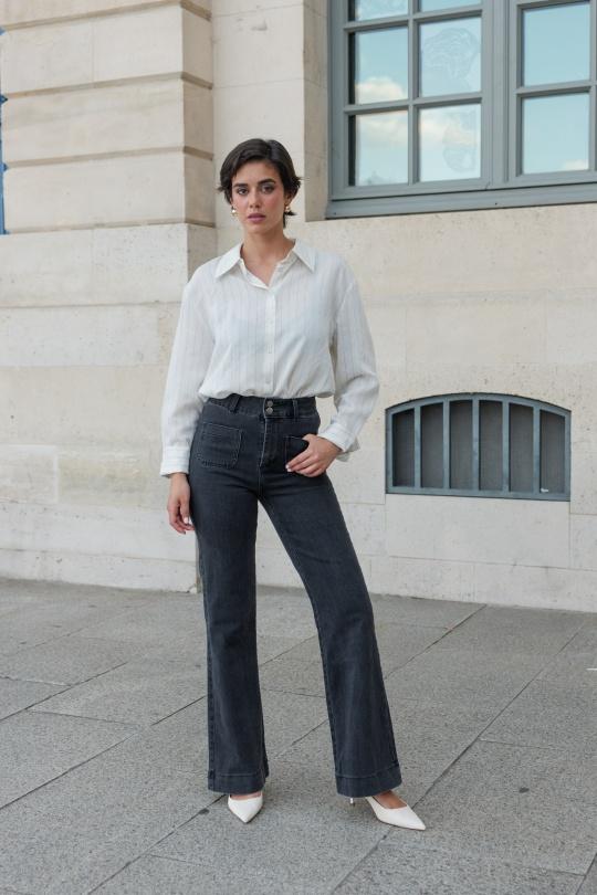 Vaqueros Mujer Grey Oraije  JD381-GM-GT2 Efashion Paris