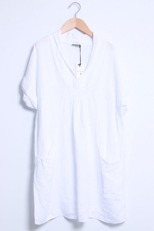 Robes mi-longues Femme Blanc Shyloh 14979 Efashion Paris