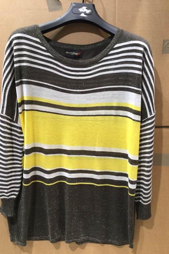 Jumpers Women Khaki Piment Rouge 2303-1 Efashion Paris