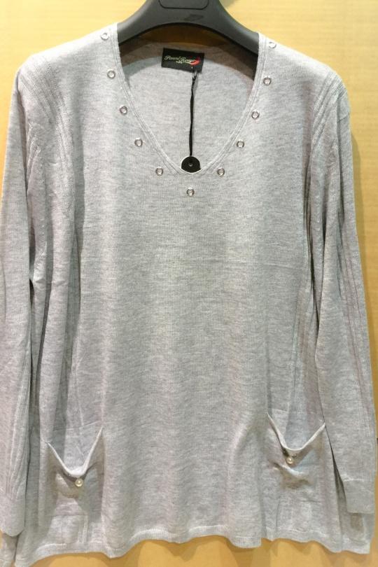 Pulls Femme Noir Piment Rouge 18005 Efashion Paris