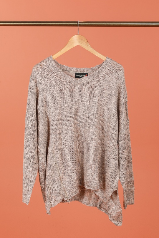 Pulls Femme Beige Piment Rouge 15635 Efashion Paris