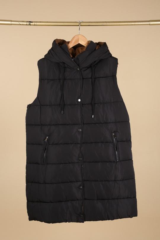 Coats Women Black Piment Rouge XZ-05 Efashion Paris