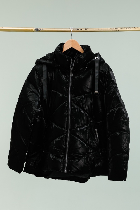 Manteaux Femme Noir Piment Rouge XZ-13 Efashion Paris